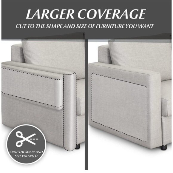 Cat Couch Protector Tape 8 Pack Large Clear Anti Scratch No Pins Residue Free - Picture 5 of 7